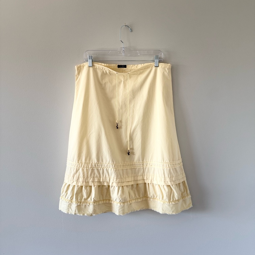 J.Crew Butter Yellow Vintage Poplin Skirt
